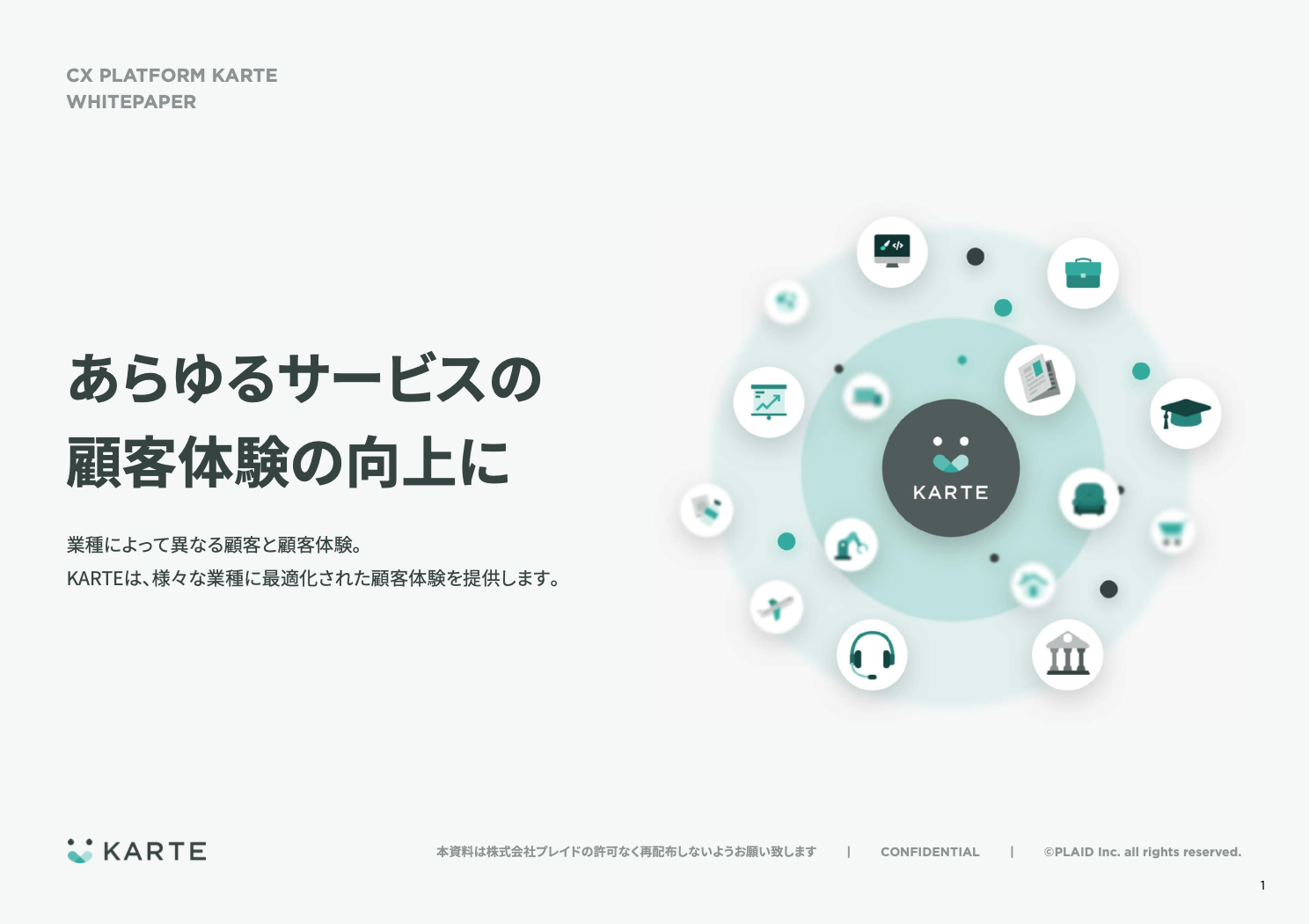 サイト内コンバージョンUPを支援促進するCXプラットフォーム「KARTE」ご紹介資料